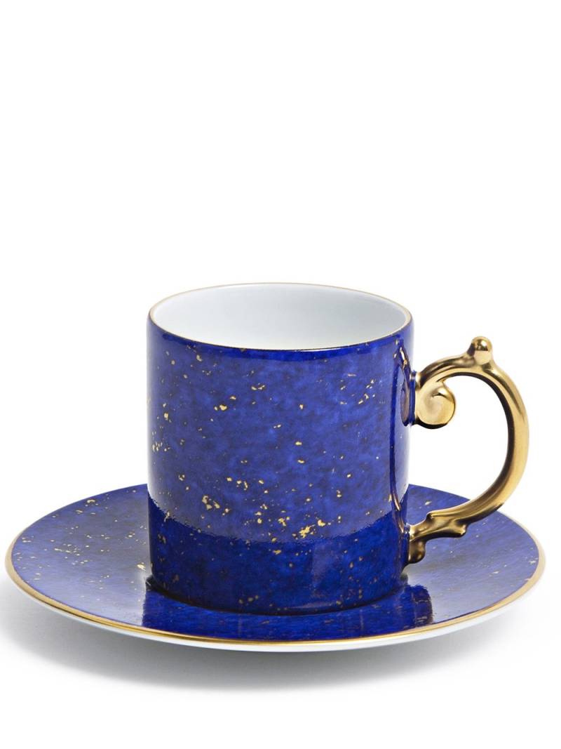 L'Objet Lapis espresso cup and saucer - Blue von L'Objet