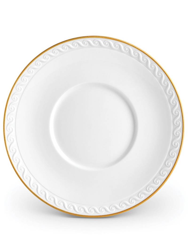 L'Objet Neptune porcelain saucer plate - White von L'Objet