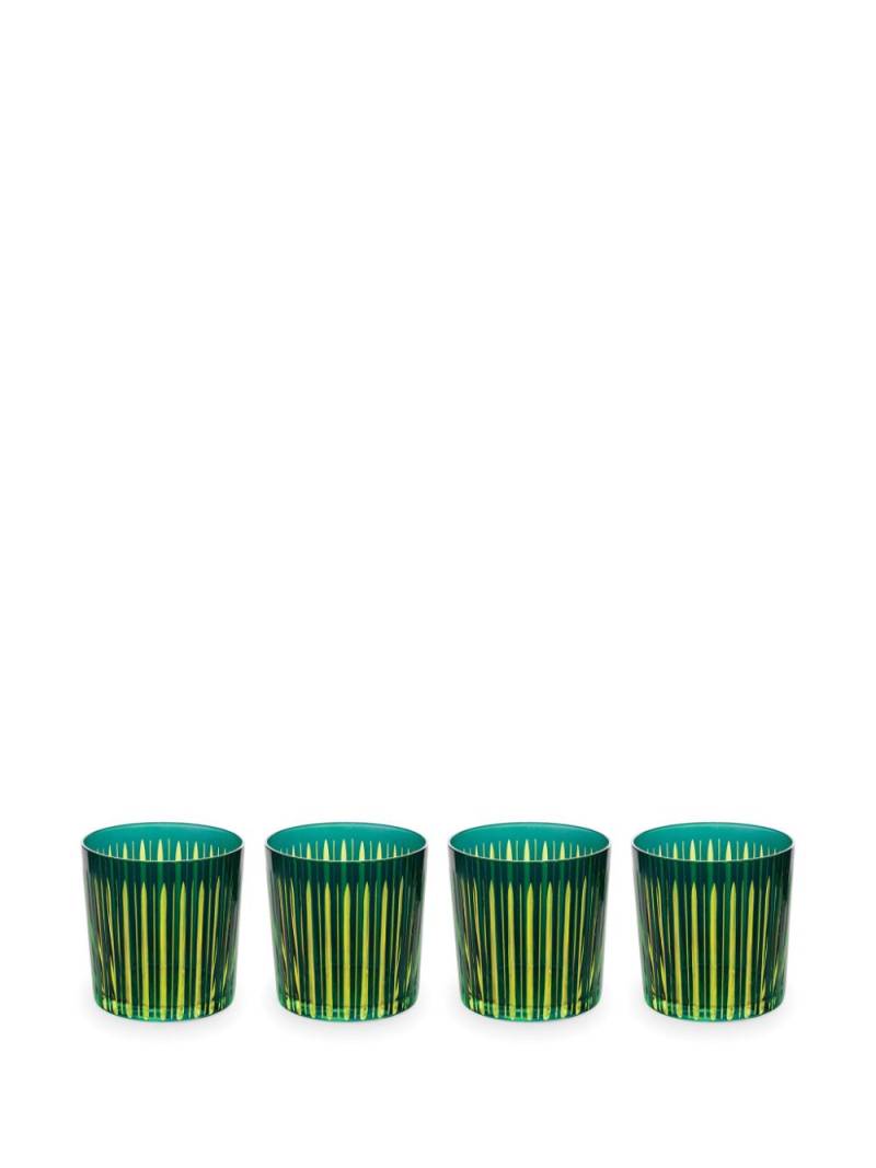 L'Objet Prism old fashioned glasses (set of four) - Green von L'Objet