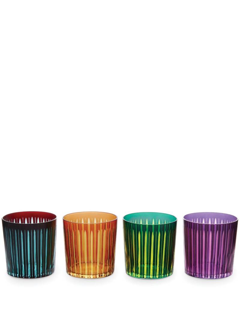 L'Objet Prism old fashioned glasses (set of four) - Purple von L'Objet