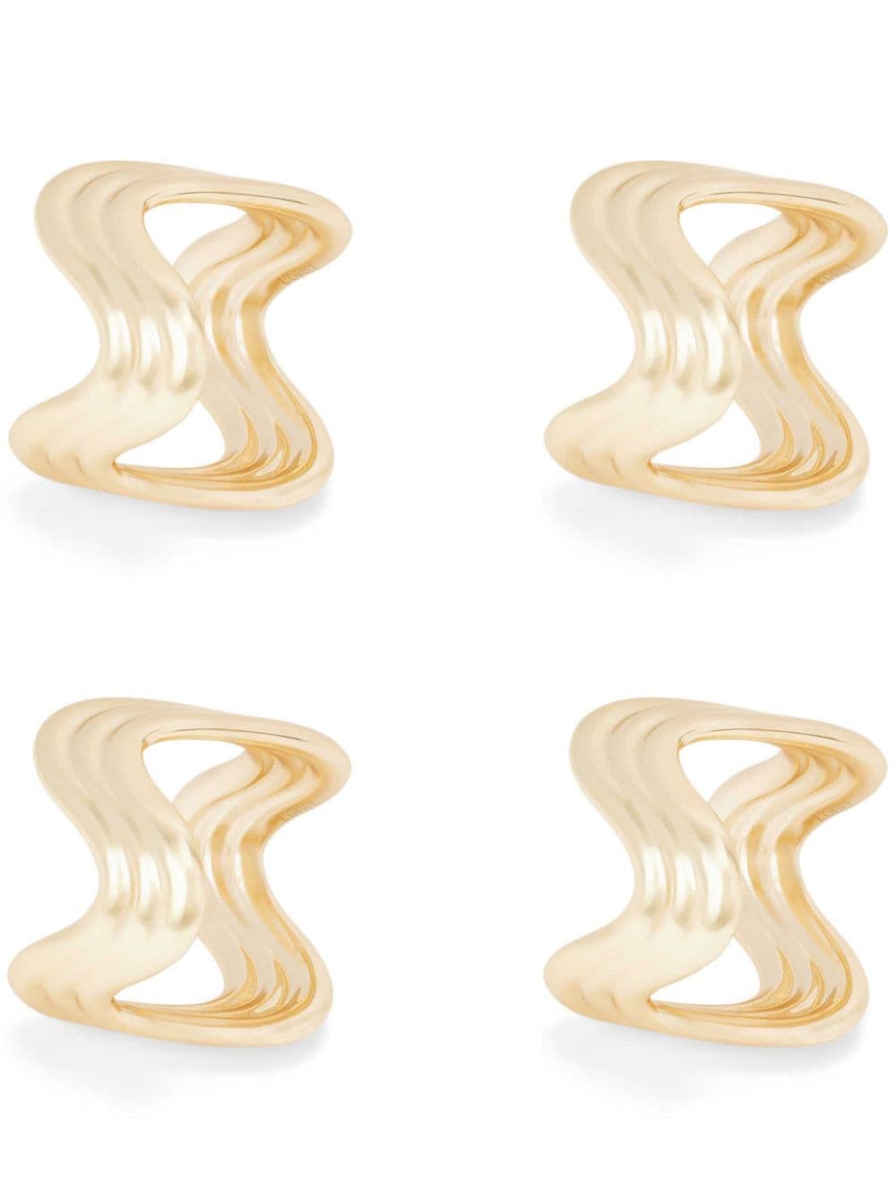 L'Objet Ripple napkin rings (set of four) - Gold von L'Objet