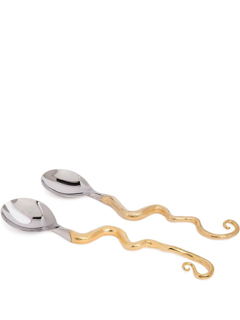 L'Objet Twisted Horn serving set - Gold von L'Objet