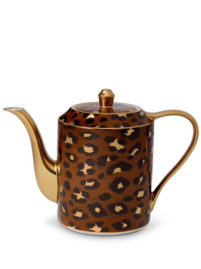 L'Objet leopard print tea pot - Brown von L'Objet