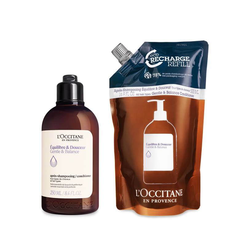 Duo Après-Shampoing Équilibre & Douceur 250ml et sa recharge - L'Occitane en Provence von L'Occitane en Provence