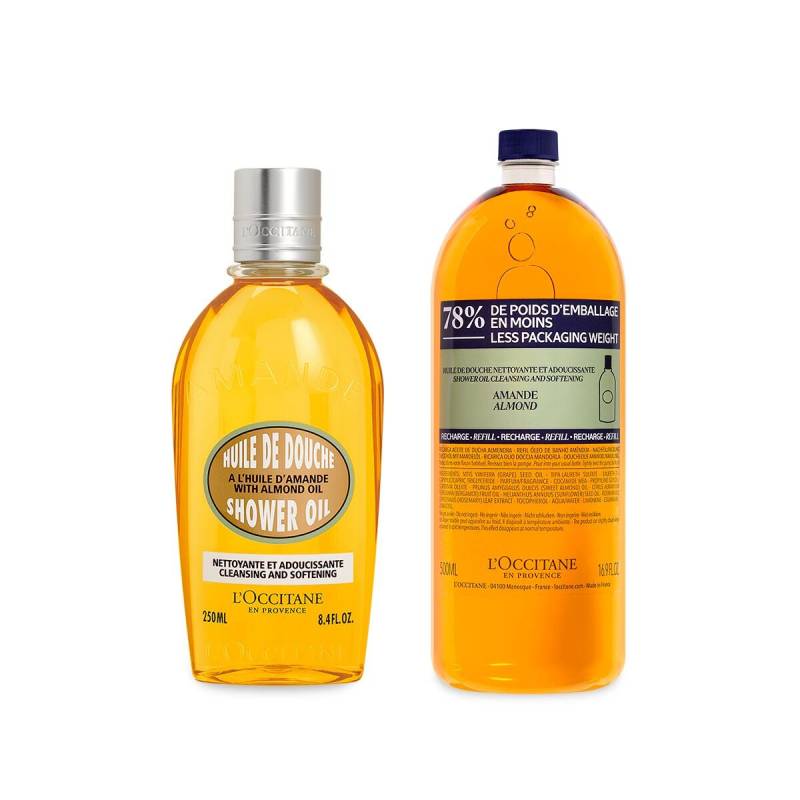 Duo Huile de Douche Amande 250ml et sa recharge - L'Occitane en Provence von L'Occitane en Provence