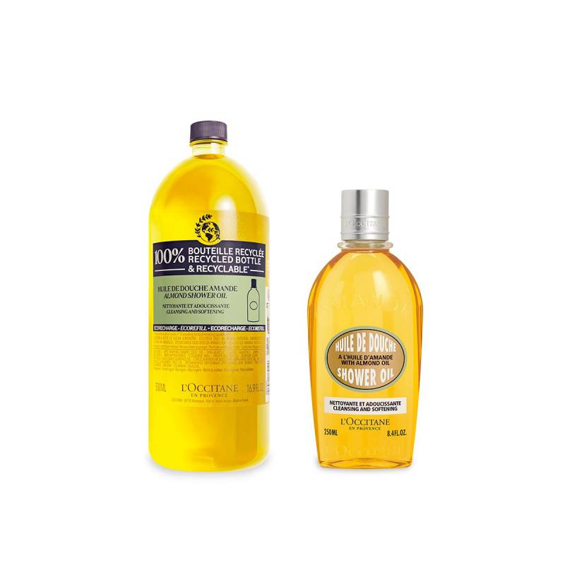 Duo Huile de douche Amande et sa recharge - L'Occitane en Provence von L'Occitane en Provence