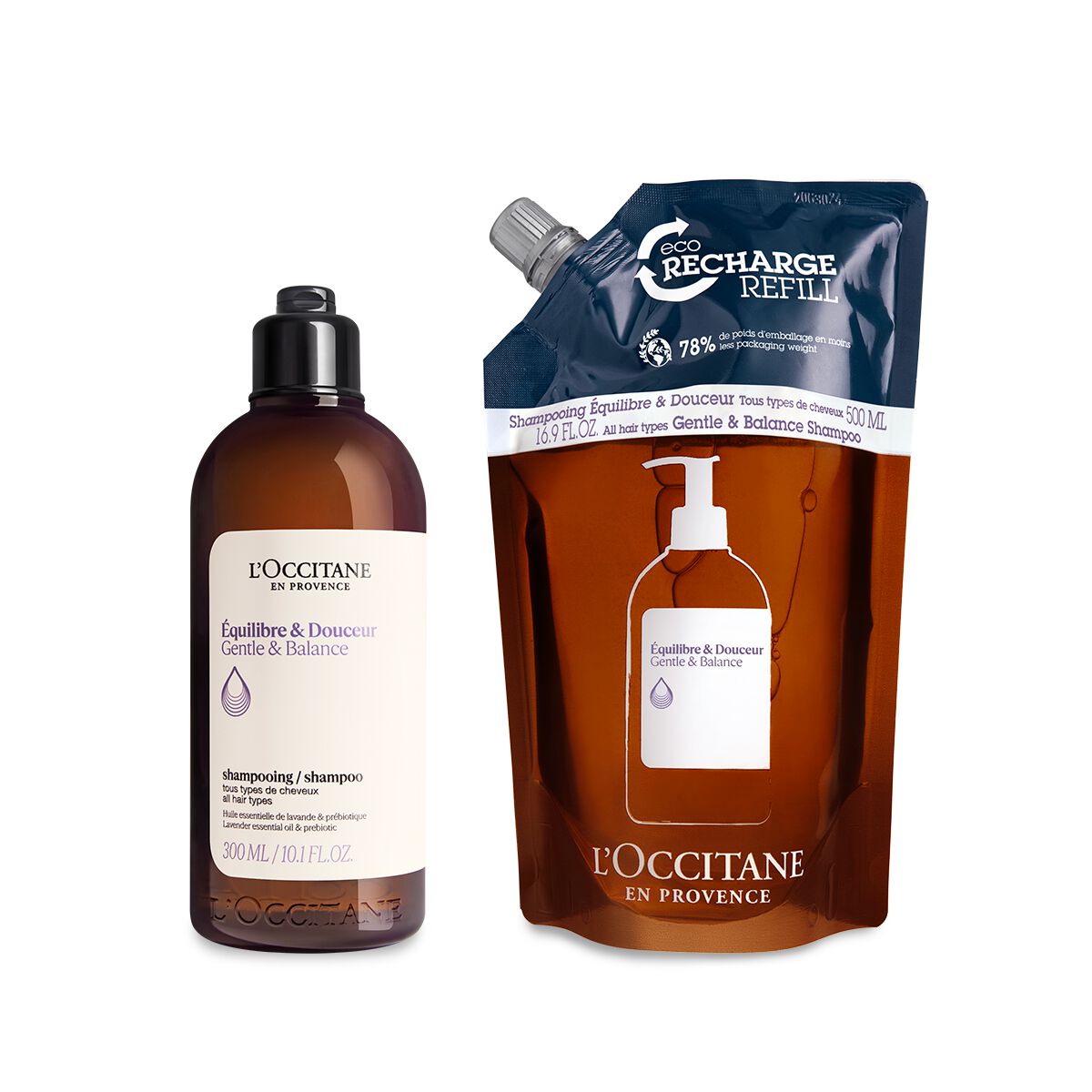 Duo Shampoing Équilibre & Douceur 300ml et sa recharge - L'Occitane en Provence von L'Occitane en Provence