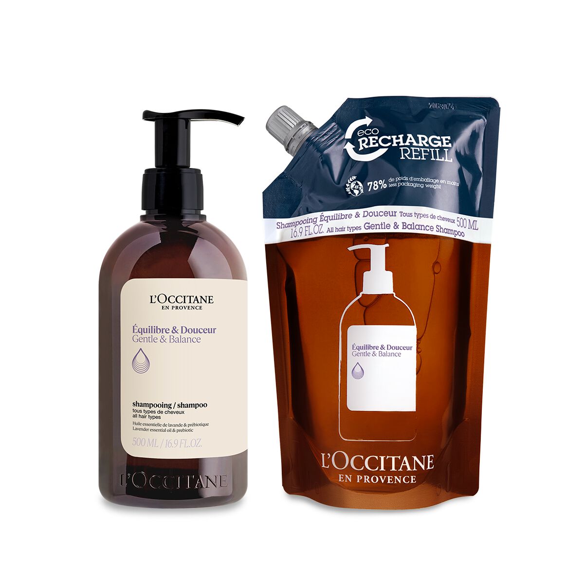 Duo Shampoing Équilibre & Douceur 500ml et sa recharge - L'Occitane en Provence von L'Occitane en Provence