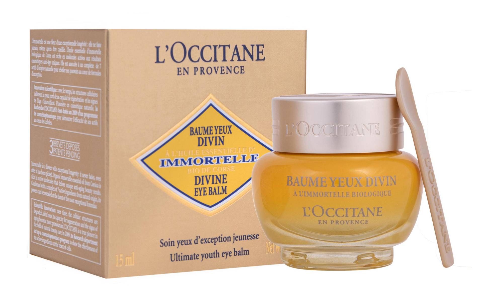 L'OCCITANE Anti-Aging-Augencreme »Imortelle Divine Balsam 15 ml«, Premium Kosmetik von L'Occitane