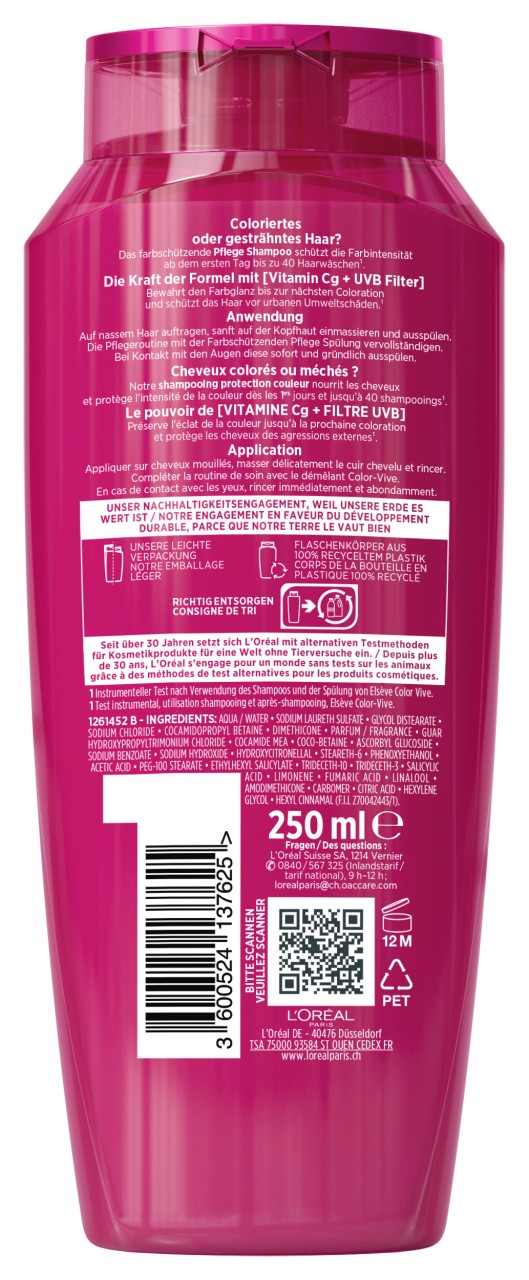 Elseve Haircare - Color Glanz 2in1 Farbschutz Pflege Shampoo & Spülung von L'Oréal Paris