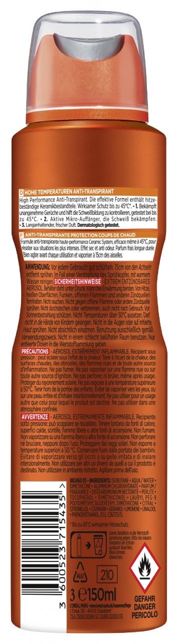 L'Oréal Men Expert - Deo Spray Heat Protect 45°C L'Oréal Men Expert - Deo Spray Heat Protect 45°C von L'Oréal Paris