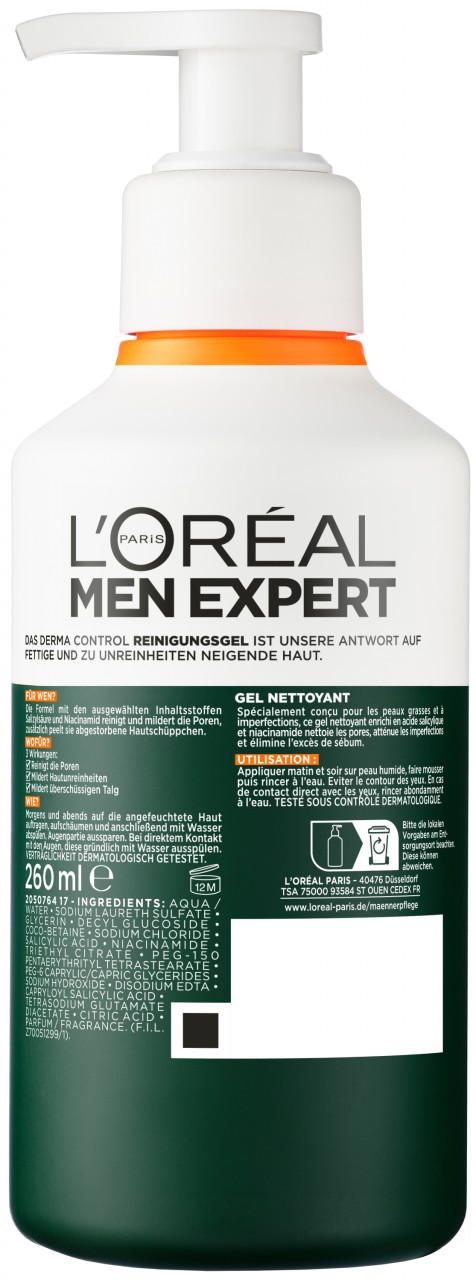 L'Oréal Men Expert - Derma Control Reinigungsgel von L'Oréal Paris