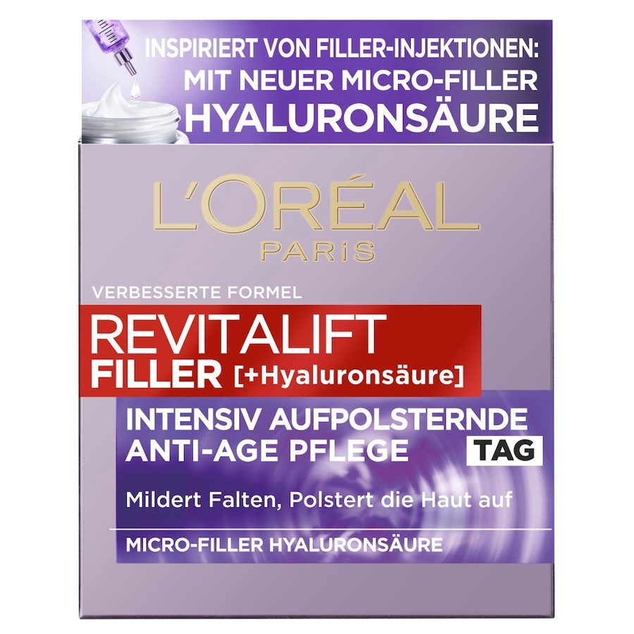 L’Oréal Paris Revitalift L’Oréal Paris Revitalift Filler Anti-Aging Tagescreme mit Hyaluronsäure antiaging_pflege 50.0 ml von L’Oréal Paris