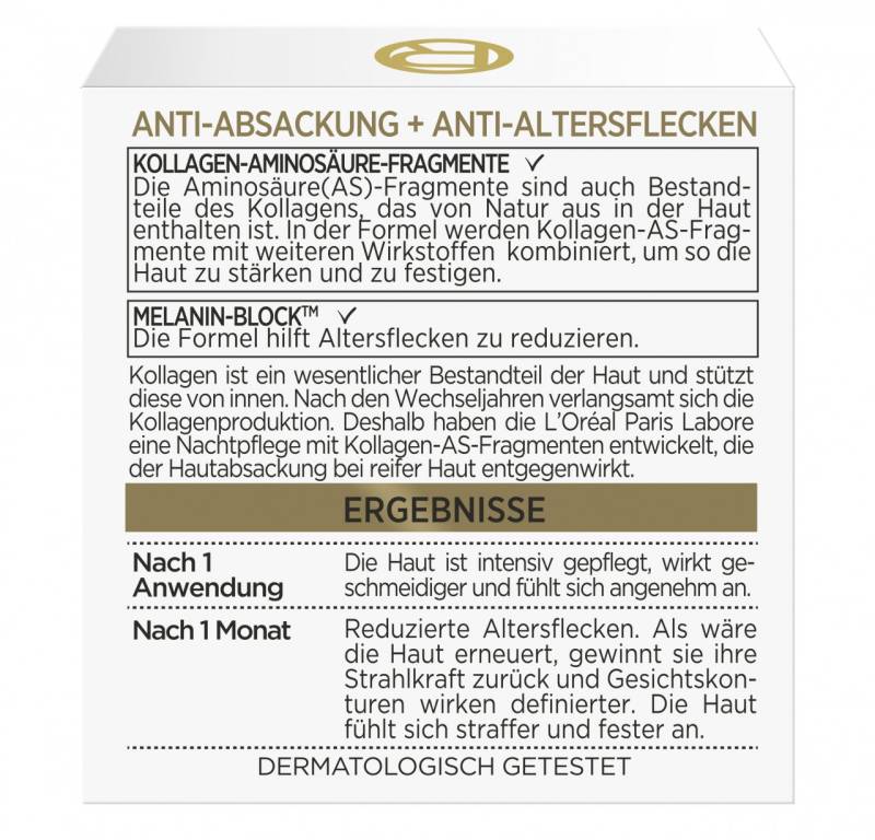 L'Oreal Skincare - Age Perfect Pro-kollagen Experte Straffende Nachtcreme von L'Oréal Paris