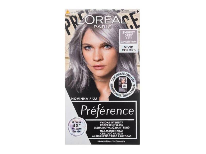 L'oréal Paris - Préférence Vivid Colors 9,112 Smokey Grey - For Women, 60 Ml Unisex  55ml von L'Oréal Paris