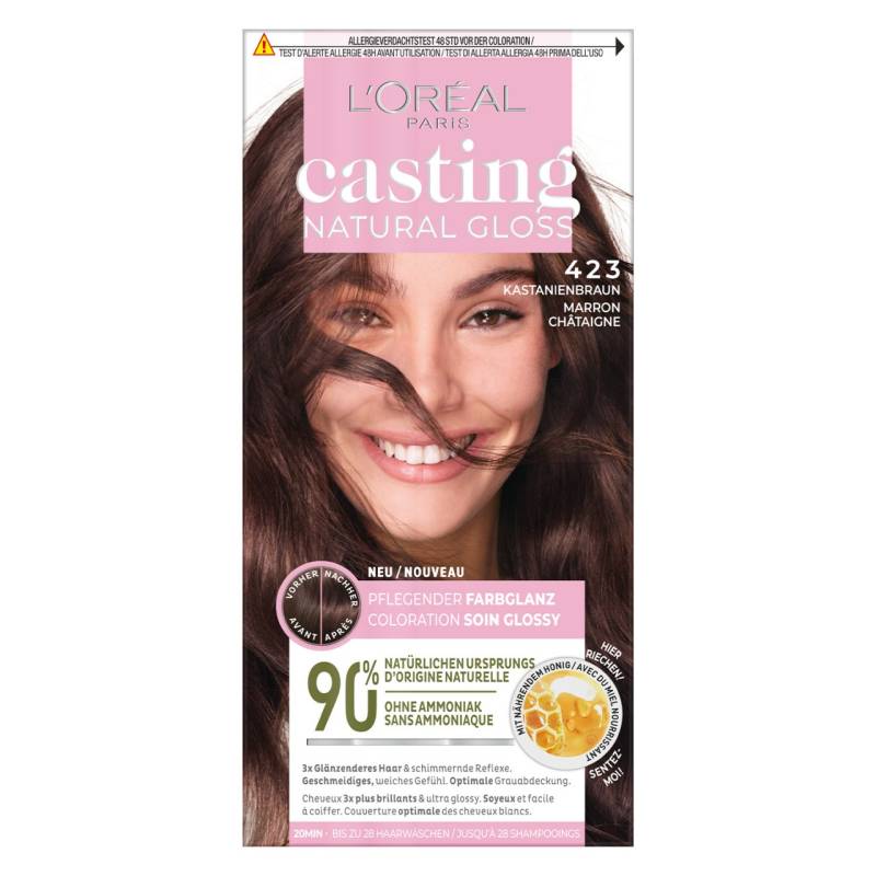 LOréal Casting - Natural Gloss 423 Kastanien Braun von L'Oréal Paris