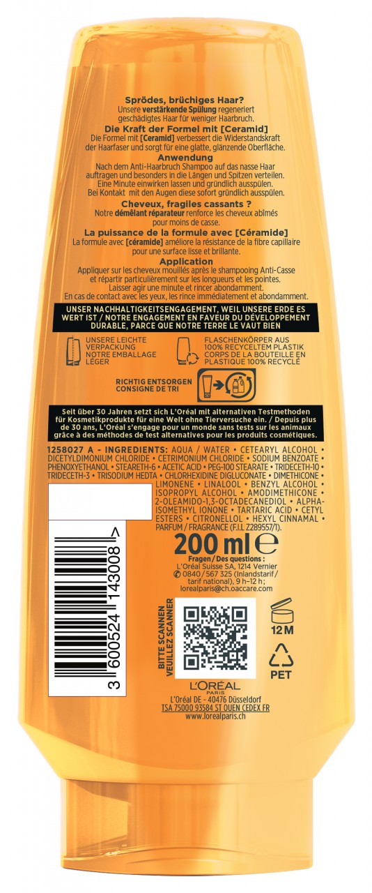 LOréal Elseve Haircare - Anti-haarbruch Pflegende Aufbau-spülung von L'Oréal Paris