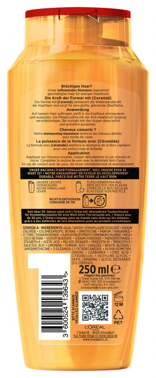 LOréal Elseve Haircare - Anti-haarbruch Pflegendes Aufbau-shampoo von L'Oréal Paris