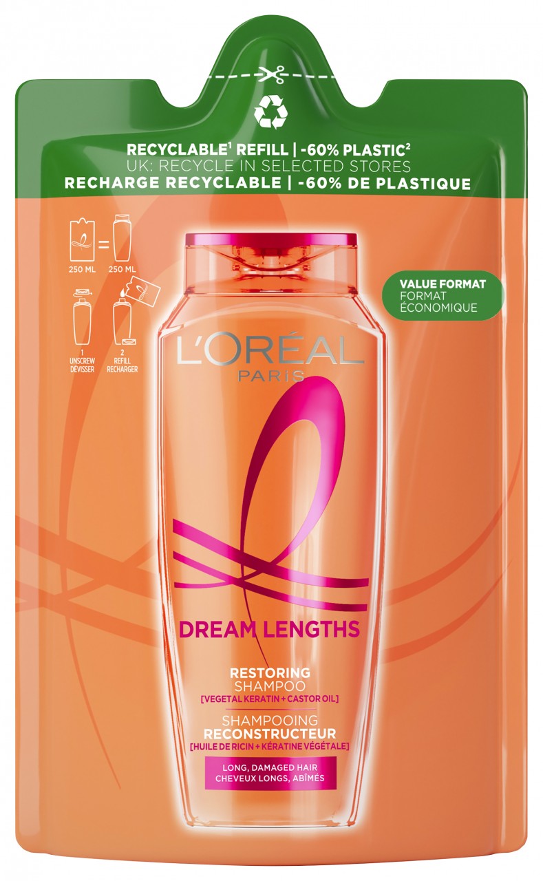 LOréal Elseve Haircare - Dream Length Super Aufbau Shampoo Nachfüllpack von L'Oréal Paris