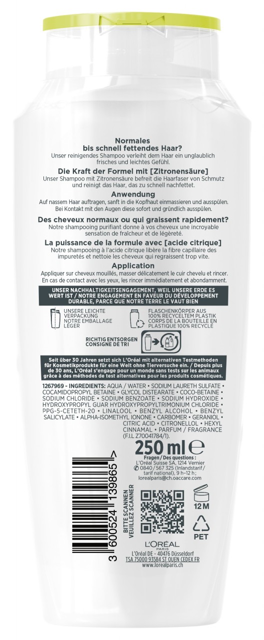 LOréal Elseve Haircare - Energie Citrus Cr Shampoo von L'Oréal Paris