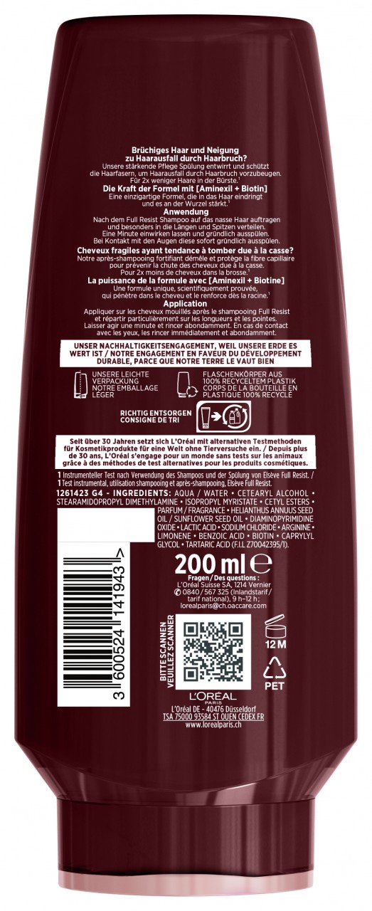 LOréal Elseve Haircare - Full Resist Stärkende Pflege-spülung von L'Oréal Paris