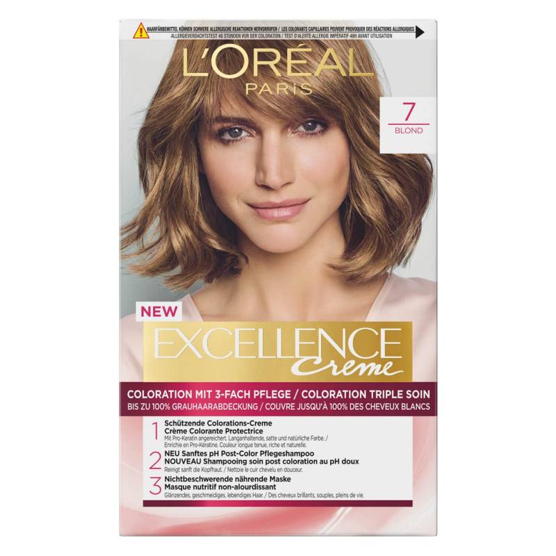 LOréal Excellence Color - Creme 7 Blond von L'Oréal Paris