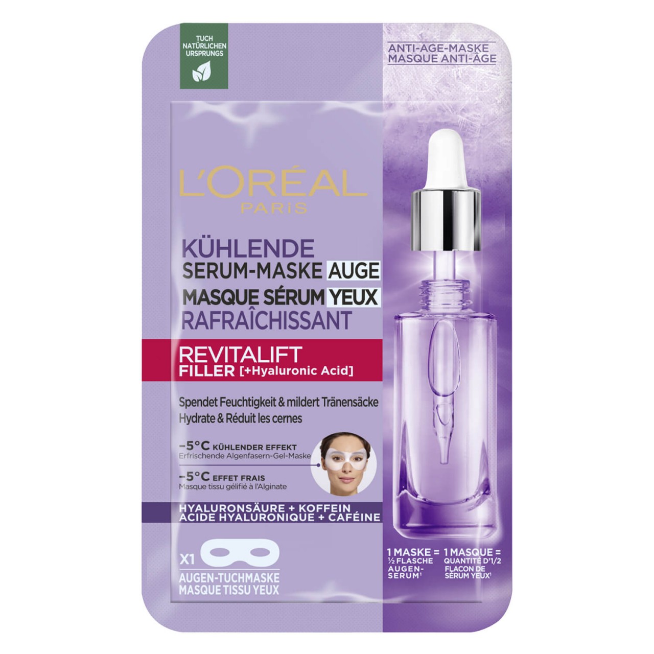 LOréal Skin Expert - Revitalift Filler Kühlende Augen Serum-Maske LOréal Skin Expert - Revitalift Filler Kühlende Augen Serum-Maske von L'Oréal Paris