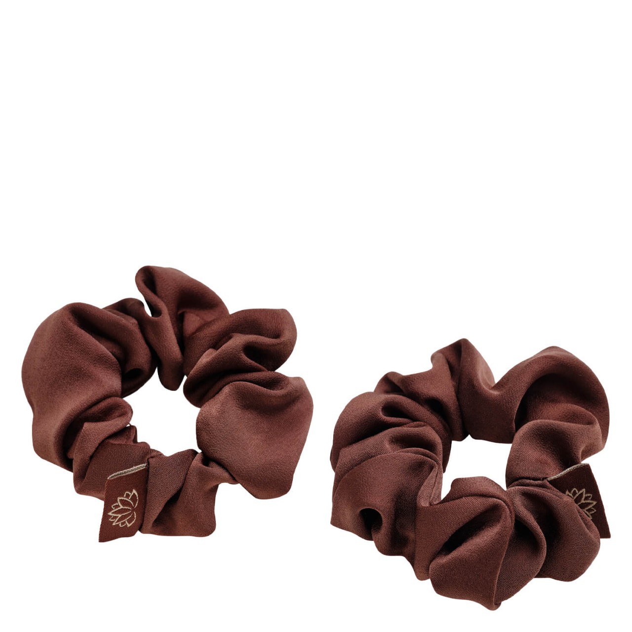 TRISA Hair - ECO Satin Scrunchie Braun von TRISA