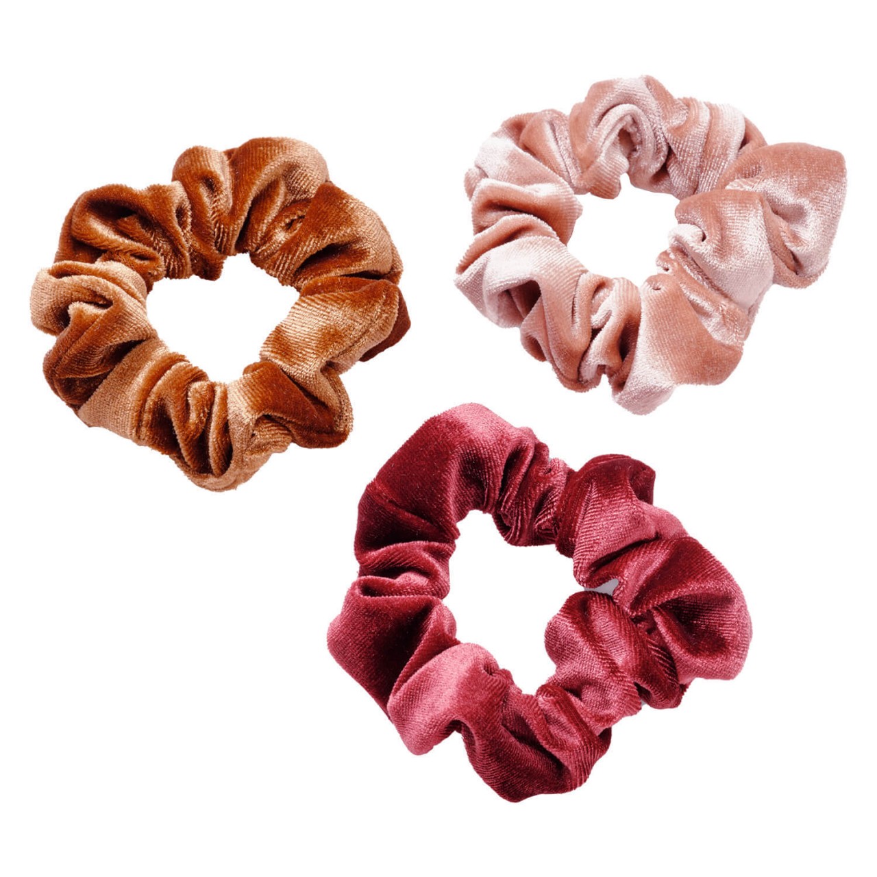 Body Mind and Soul Scrunchie Yoga Samt Bordeaux von TRISA