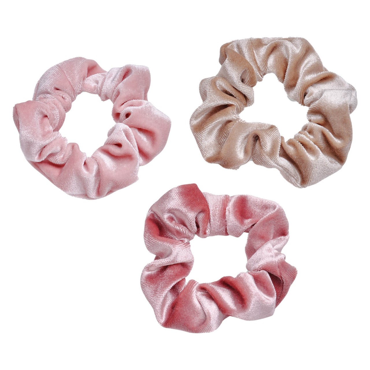 Body Mind and Soul Scrunchie Yoga Samt Rosa von TRISA