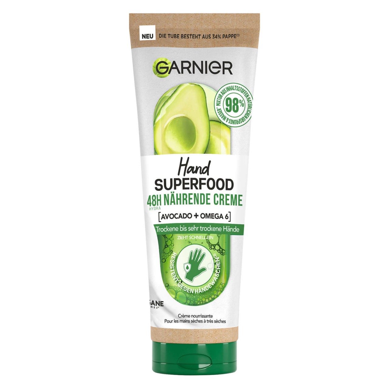 Skinactive Body - Hand Superfood 48H Reparierender Handbalsam Avocado + Omega-6 Skinactive Body - Hand Superfood 48H Reparierender Handbalsam Avocado + Omega-6 von GARNIER