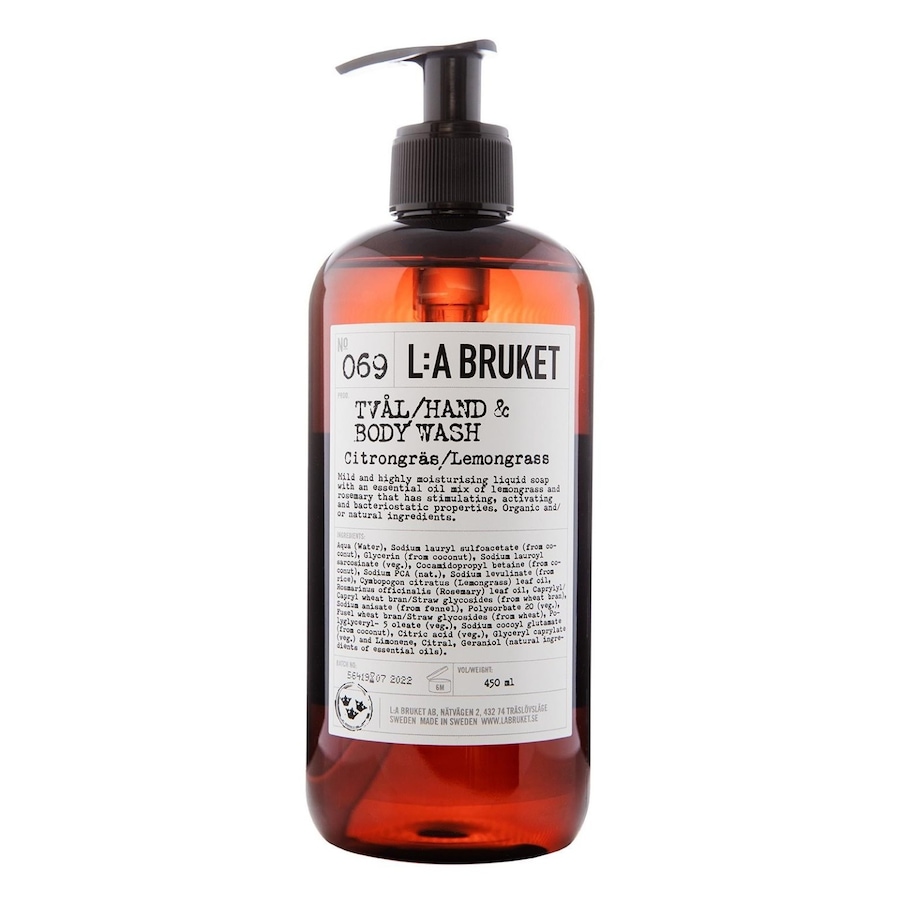 L:A BRUKET  L:A BRUKET No. 069 Liquid Soap Lemongrass duschgel 450.0 ml von L:A BRUKET