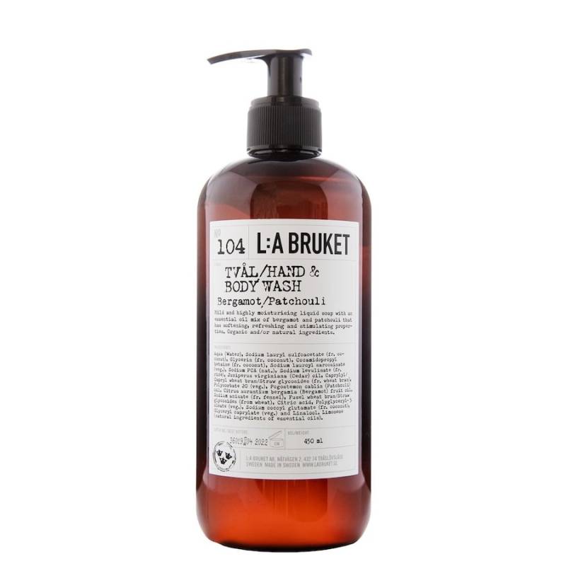 L:A BRUKET  L:A BRUKET No.104 Bergamot/Patchouli duschgel 450.0 ml von L:A BRUKET