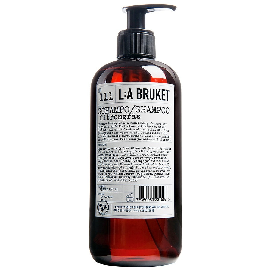 L:A BRUKET  L:A BRUKET No.111 Lemongrass haarshampoo 450.0 ml von L:A BRUKET