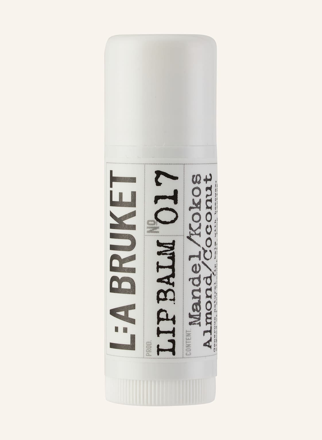 L:A Bruket Almond/ Coconut Natural Certified Lippenpflege von L:A BRUKET