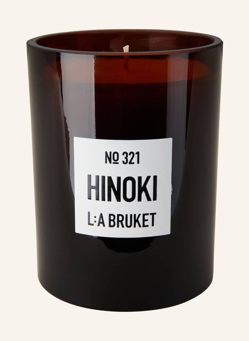 L:A Bruket Duftkerze Hinoki braun von L:A BRUKET