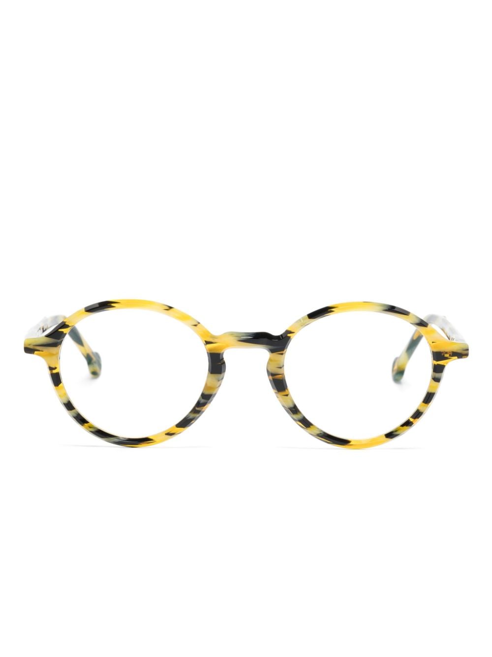 L.A. EYEWORKS Buck round-frame glasses - Yellow von L.A. EYEWORKS