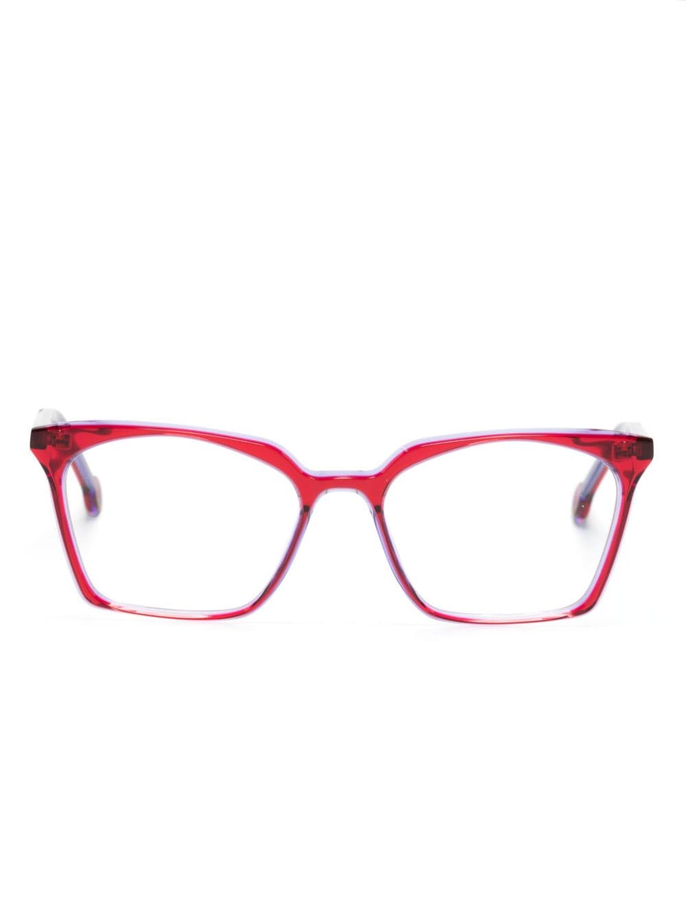 L.A. EYEWORKS Levi butterfly-frame glasses - Purple von L.A. EYEWORKS