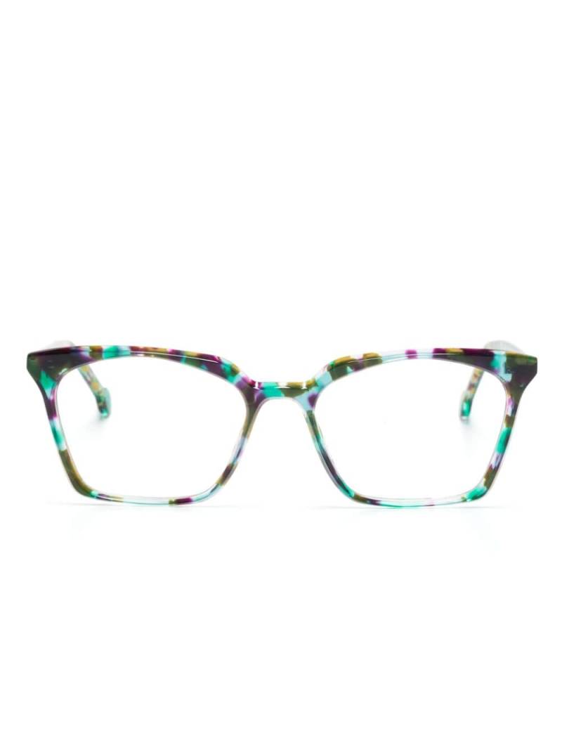 L.A. EYEWORKS Levi square-frame glasses - Green von L.A. EYEWORKS