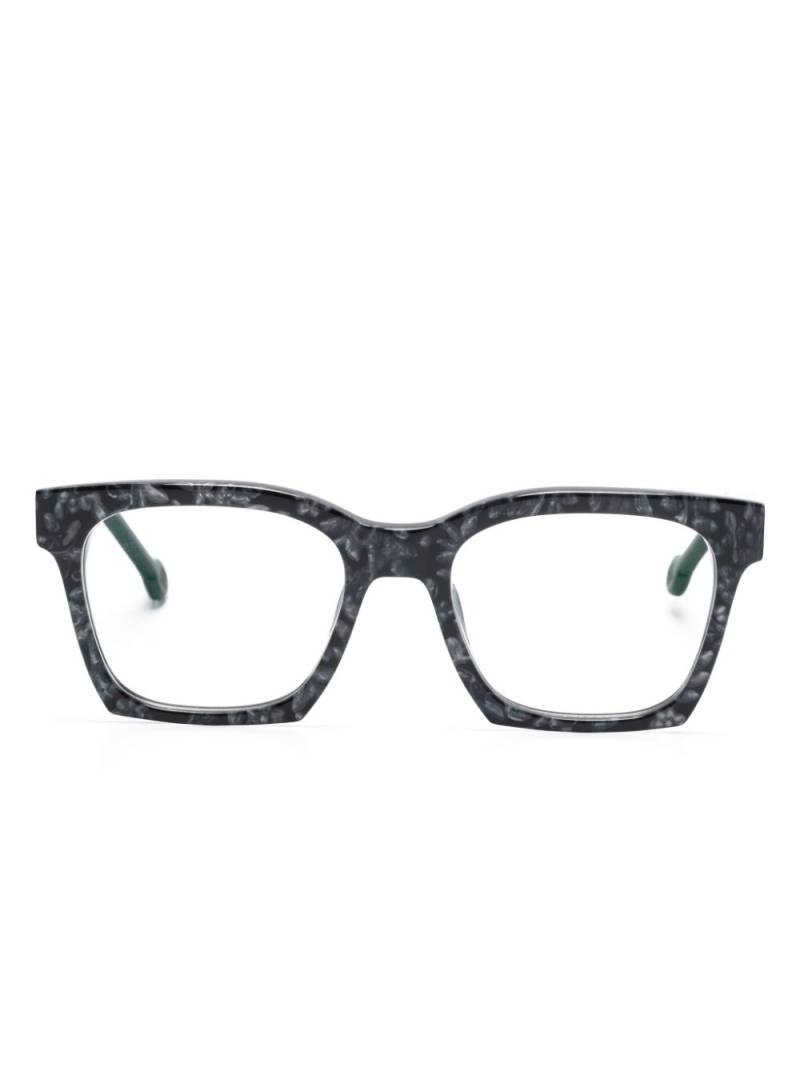 L.A. EYEWORKS Marcel square-frame glasses - Black von L.A. EYEWORKS