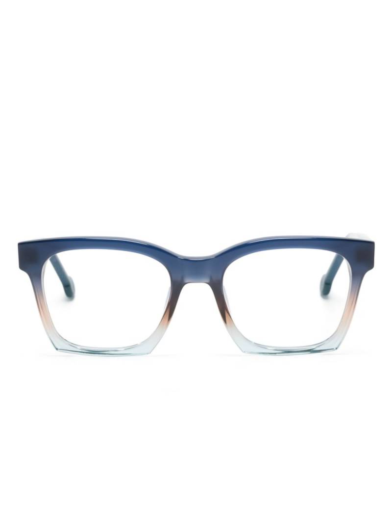 L.A. EYEWORKS Marcel square-frame glasses - Blue von L.A. EYEWORKS