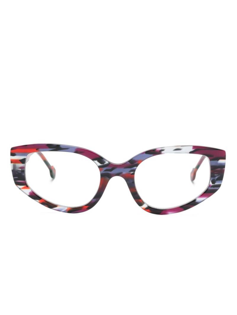 L.A. EYEWORKS Rooster cat-eye frame glasses - Red von L.A. EYEWORKS