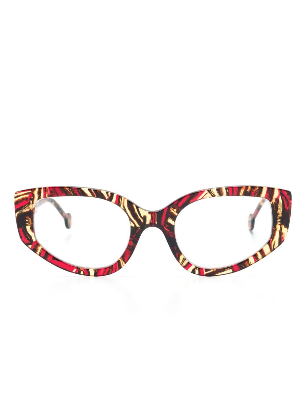 L.A. EYEWORKS Rooster cat-eye glasses - Brown von L.A. EYEWORKS