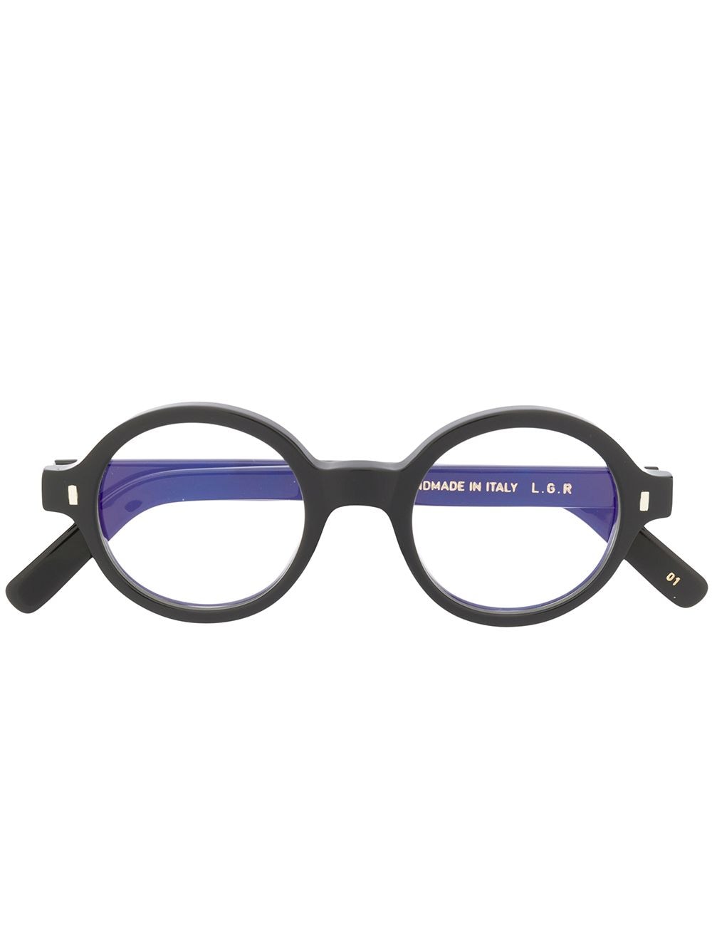 L.G.R Reunion Bold round frame glasses - Black