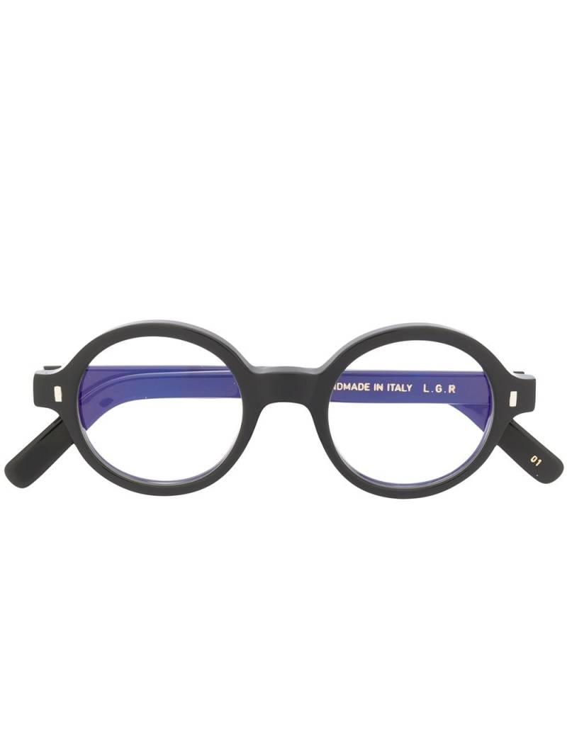 L.G.R Reunion Bold round frame glasses - Black von L.G.R