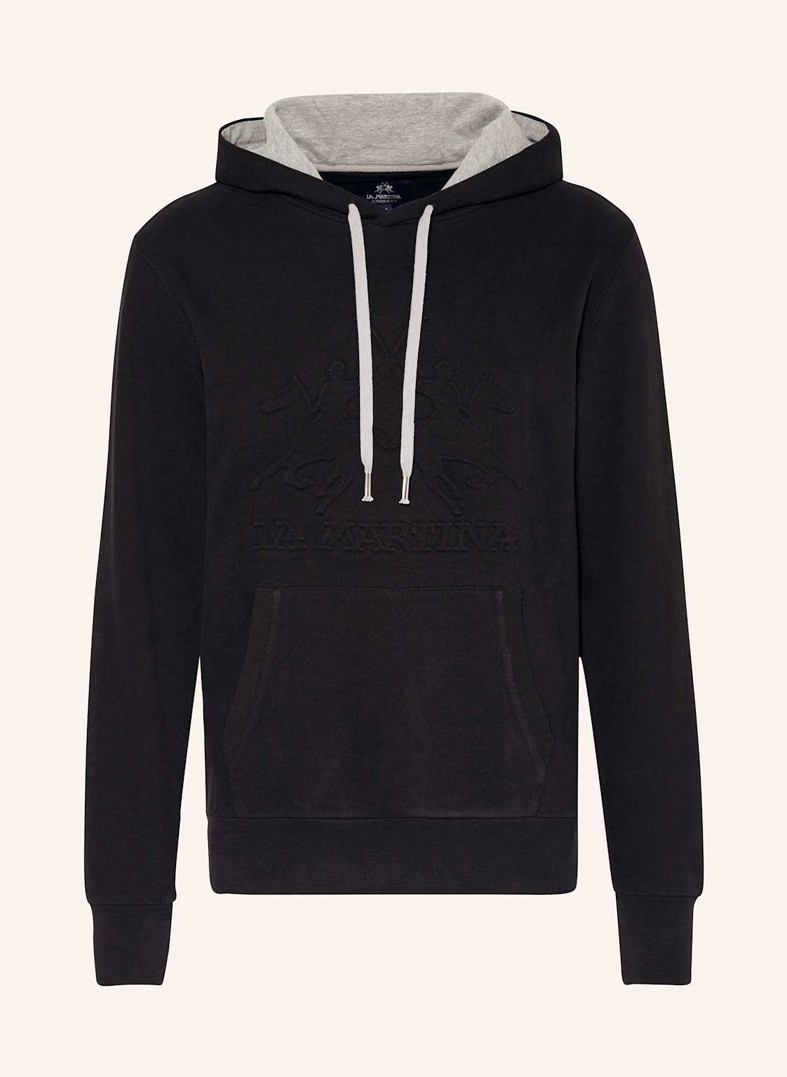 La Martina Hoodie schwarz von LA MARTINA