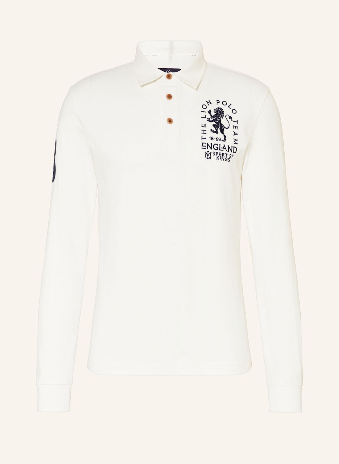 La Martina Jersey-Poloshirt Regular Fit weiss von LA MARTINA