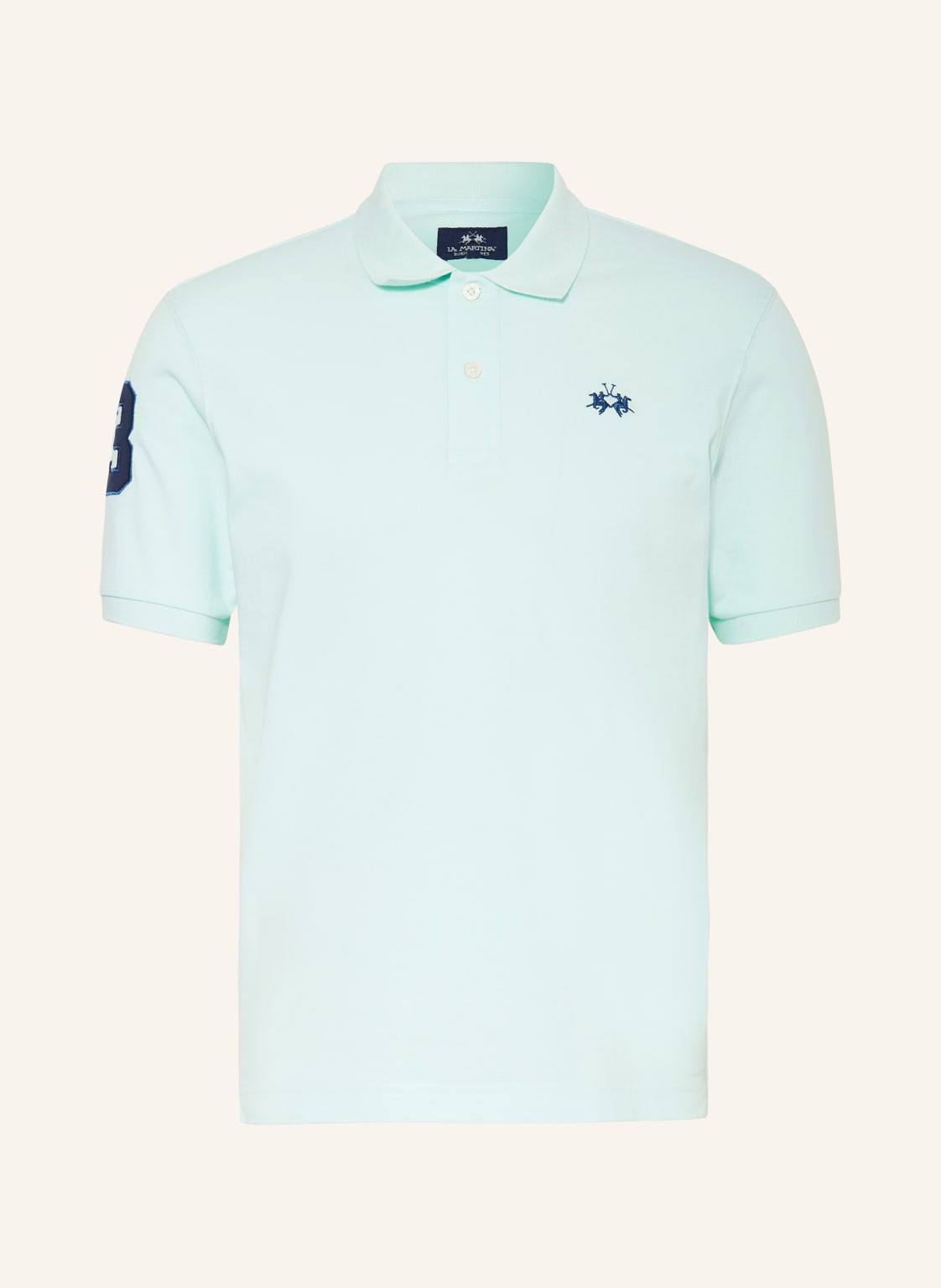 La Martina Jersey-Poloshirt Slim Fit blau von LA MARTINA