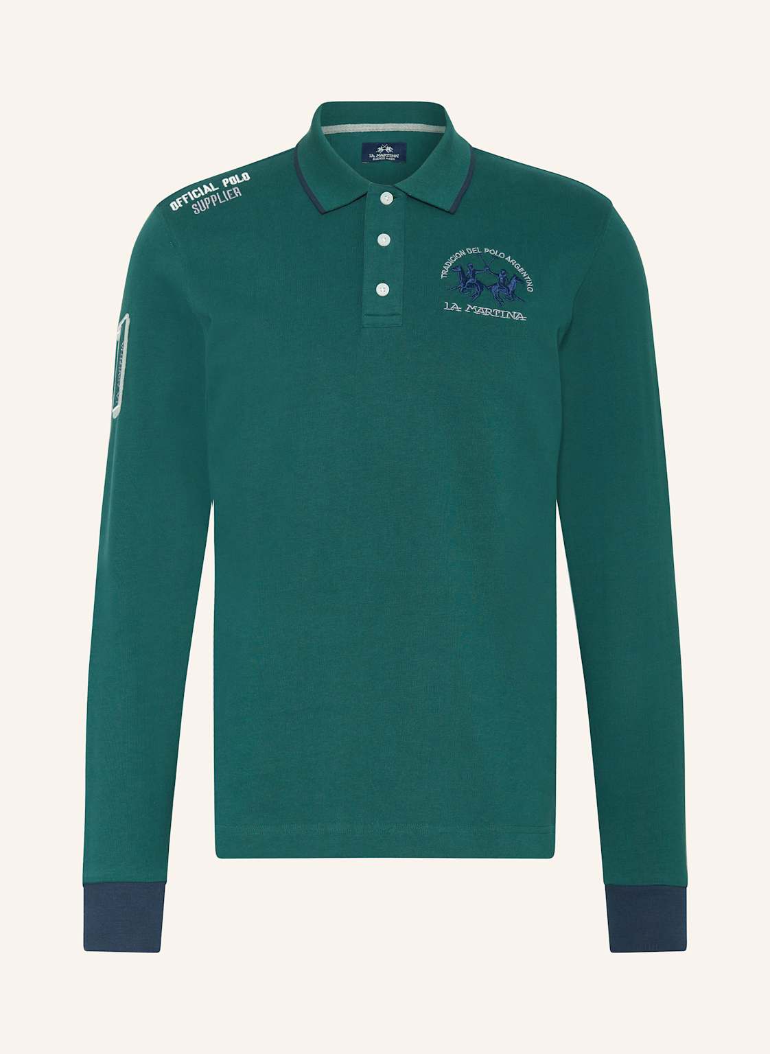 La Martina Jersey-Poloshirt gruen von LA MARTINA