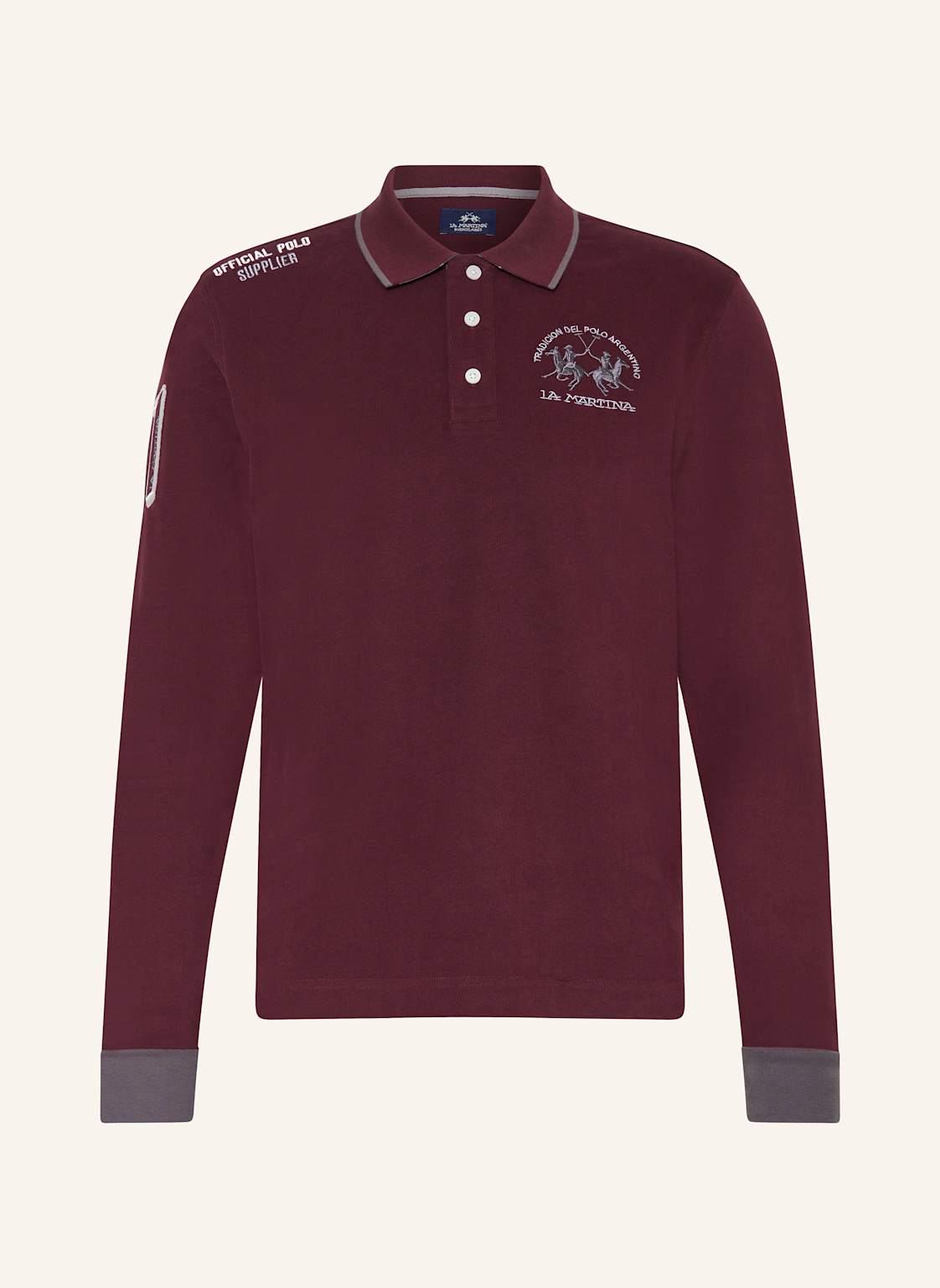 La Martina Jersey-Poloshirt rot von LA MARTINA